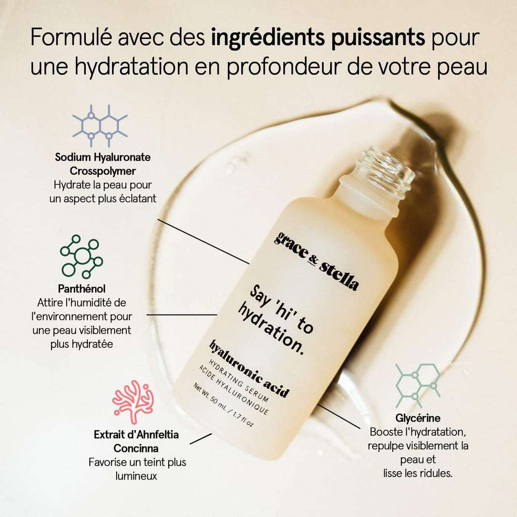 - Serum Acide Hyaluronique Visage Primé Avec Pompe - Vegan - Serum Visage anti Ride Homme Femme - Hydrate, Élimine Ridules, Booste Le Collagène - Soins Pour Le Visage [50 Ml]