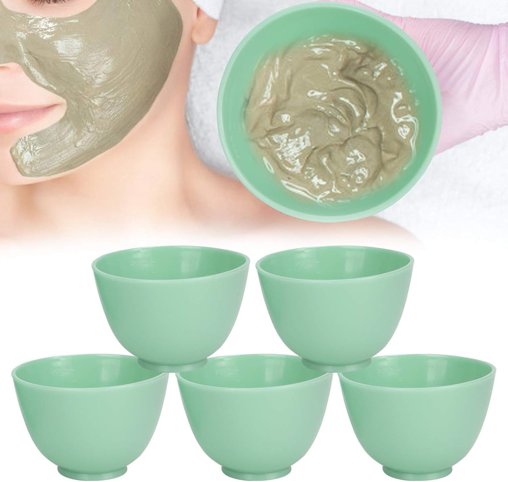 5 Pièces Bols À Masque En PVC, Bricolage Masque Bol De Mélange, Bol Pour Mélanger Un Masque En Poudre, Bols De Masque Facial Réutilisables, Bols Pour Soins Du Visage
