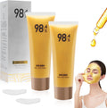 Gold Foil Peel-Off Mask, Gold Foil Tear-Off Mask, Gold Foil Tear off Mask, Gold Peel off Mask, Golden Peel off Mask (2 Pcs) (B)