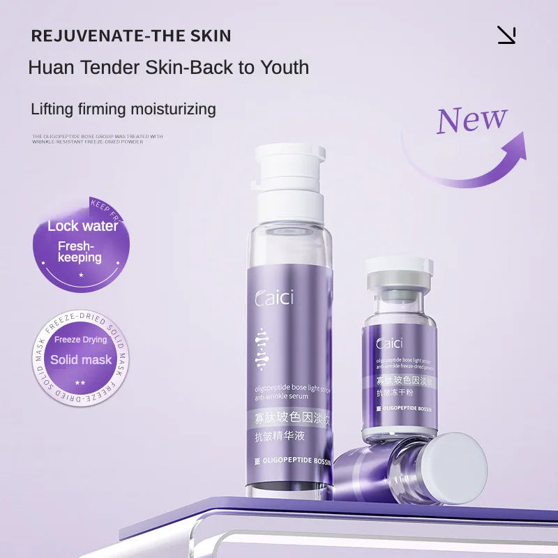 Oligopeptide Hyaluronic Acid Anti-Wrinkle Freeze-Dried Powder Set Anti-Aging Shrink Pores Firming Skin Deep Moisturizing