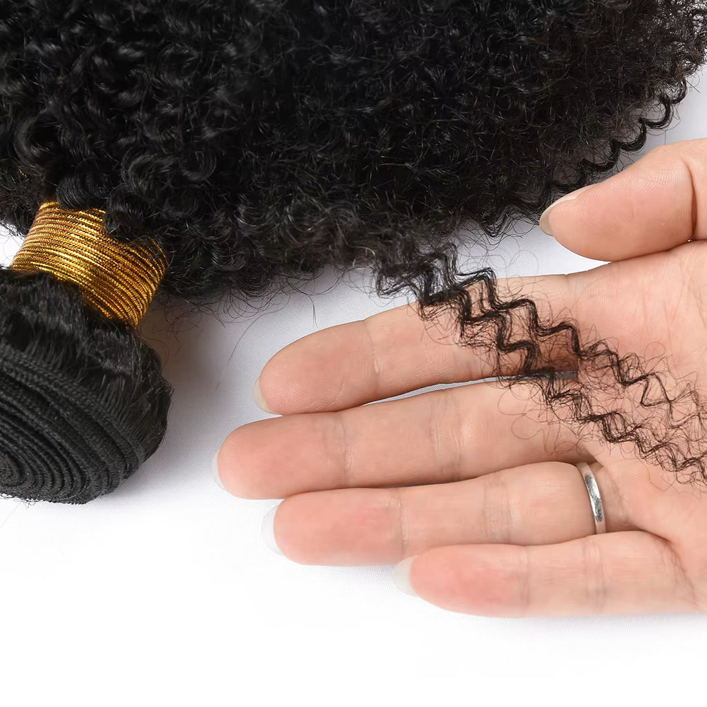 Afro Kinky Curly Bundles Deal Brazilian Afro Kinky Human Hair Weaving 3C/4A Hair Extensions Spot Goods Afro Hair Weave for Women