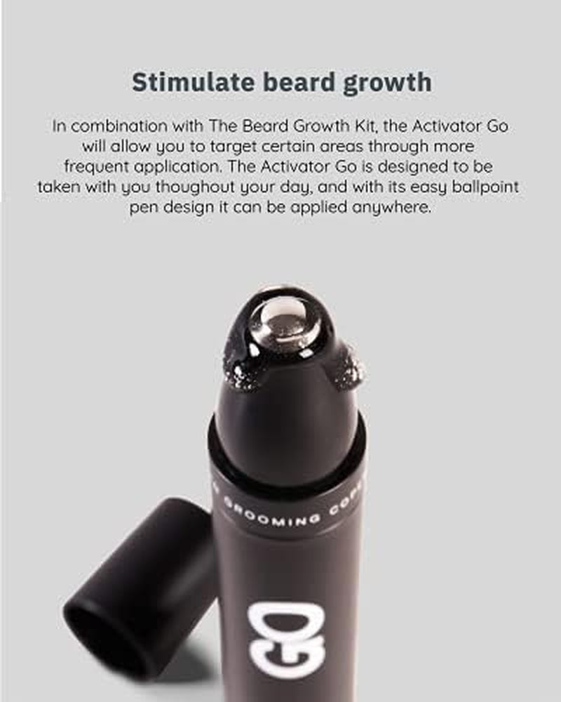 Copenhagen Grooming Activator Go (10Ml) - Handy Beard Growth Serum - Natural Beard Growth Oil Serum - Effective Facial Hair Growth for Men - Practical Beard Grower Serum W/Biotin