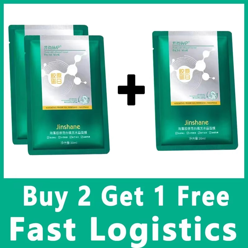 Tiktok Hot Sale Seaweed Collagen Filling Crystal Mask Replenishing Fruit Jelly Skin Transparent Mask Skin Care Masque